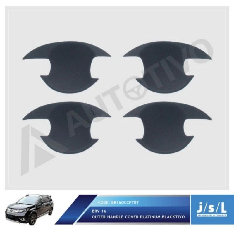 cover outer Honda BRV platinum chrome hitam jsl