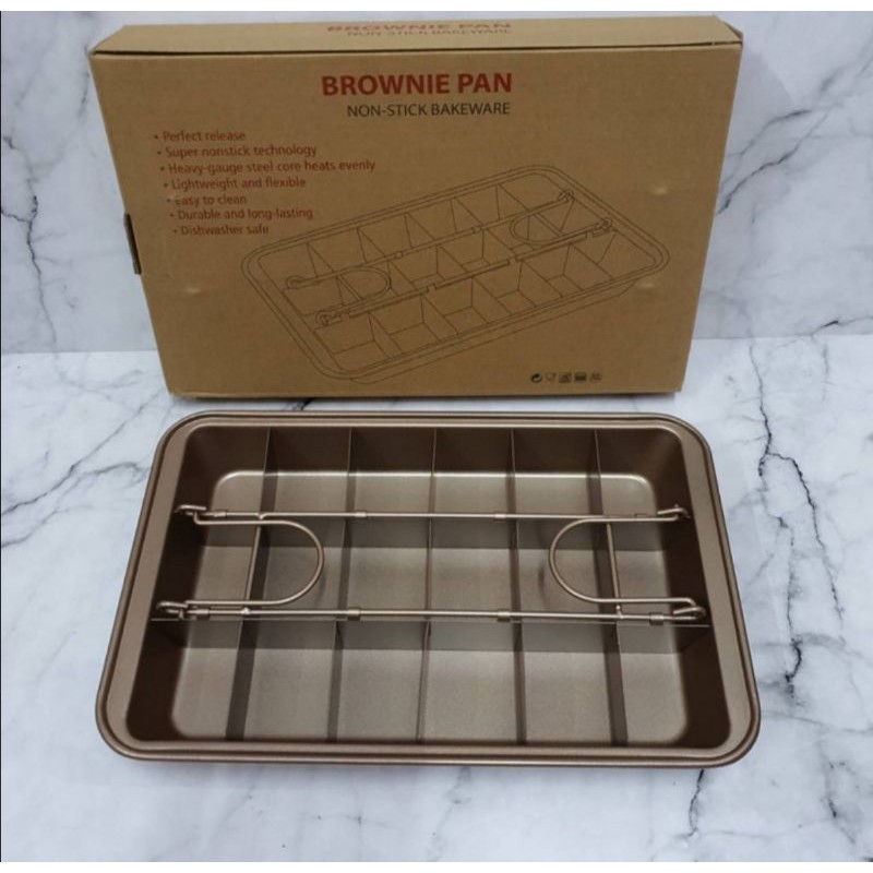 Loyang Brownie Pan non stick Baking pan anti Lengket