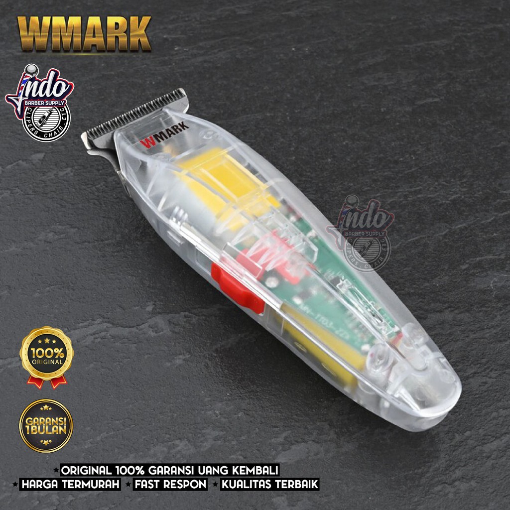 ALAT CUKUR WMARK 202 ORIGINAL / DETAIL / TRIMMER / TRANSPARANT