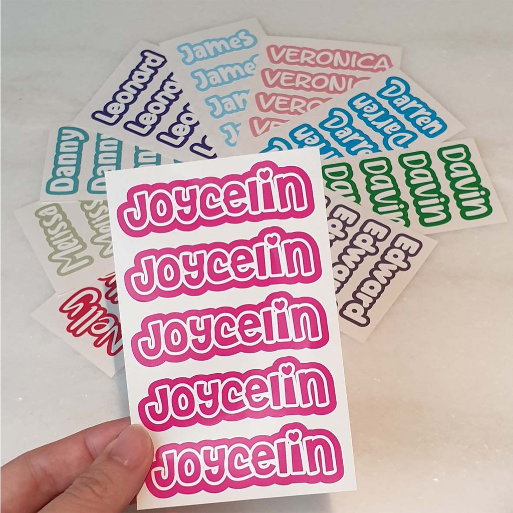 

10pcs STIKER NAMA HURUF ( SH ) MURAH