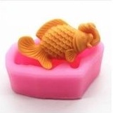 cetakan silikon puding coklat ikan emas