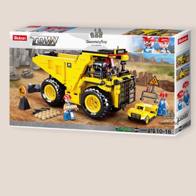 Sluban M38-B0806 Town-Mine Wagons 416 Pieces mainan anak lego brick