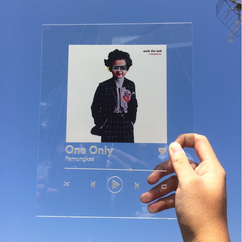 Acrylic Art Spotify Pajangan Akrilik Lagu Custom