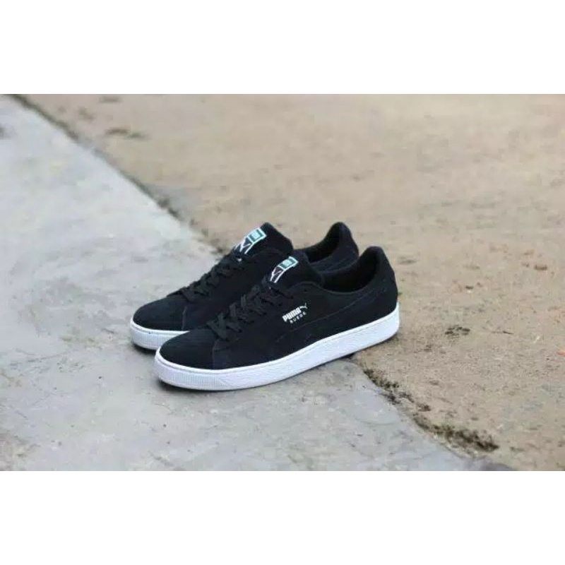 SEPATU PUMA SUEDE BLACK ORIGINAL MADE IN INDONESIA