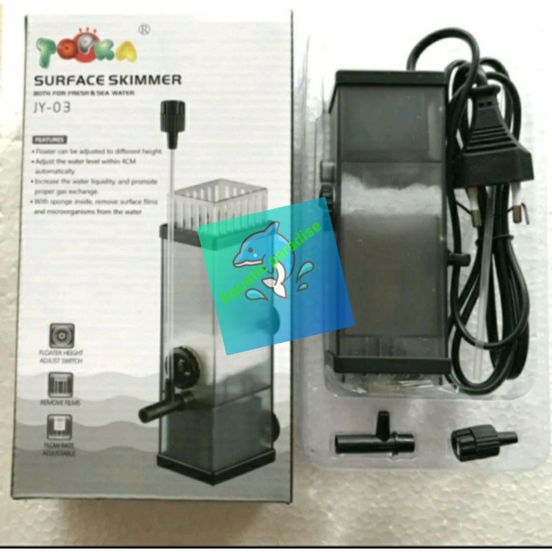 Skimmer Topka aquarium aquascape surface skimmer topka jy03