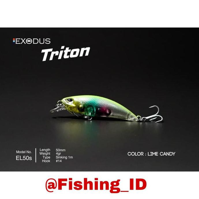 PR00M00 Exodus Triton Color Lime Candy Ultralight lure MURAH