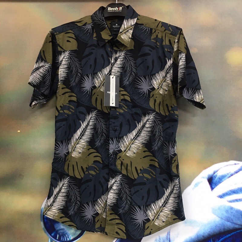 Benhill / Kemeja Printing / Kemeja Lengan Panjang Pria