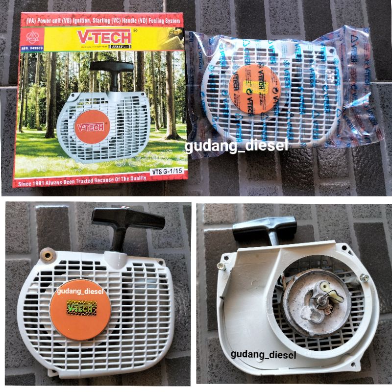 Recoil Starter Chainsaw 381/Tarikan Engkol Senso kecil Type 381(Besi)