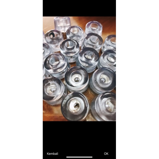 Alas Kaki Kursi Plat Besi - Alas Kaki Kursi Bening Karet