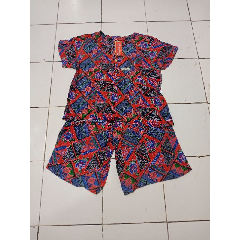 Stelan Batik Kulot Kencana Ungu Original