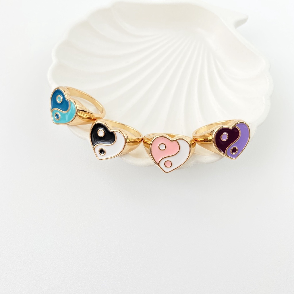 Heart Yin & Yang Ring
