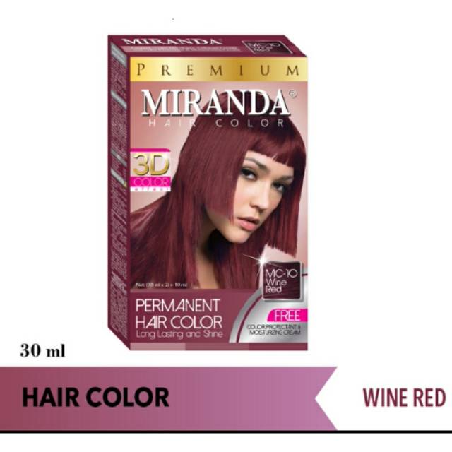 MIRANDA HAIR COLOR WINE RED