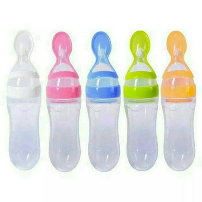 BAROKAH Botol Sendok MPASI Bayi ASI Seperti Nuby Squeeze Feeder Baby susu dot