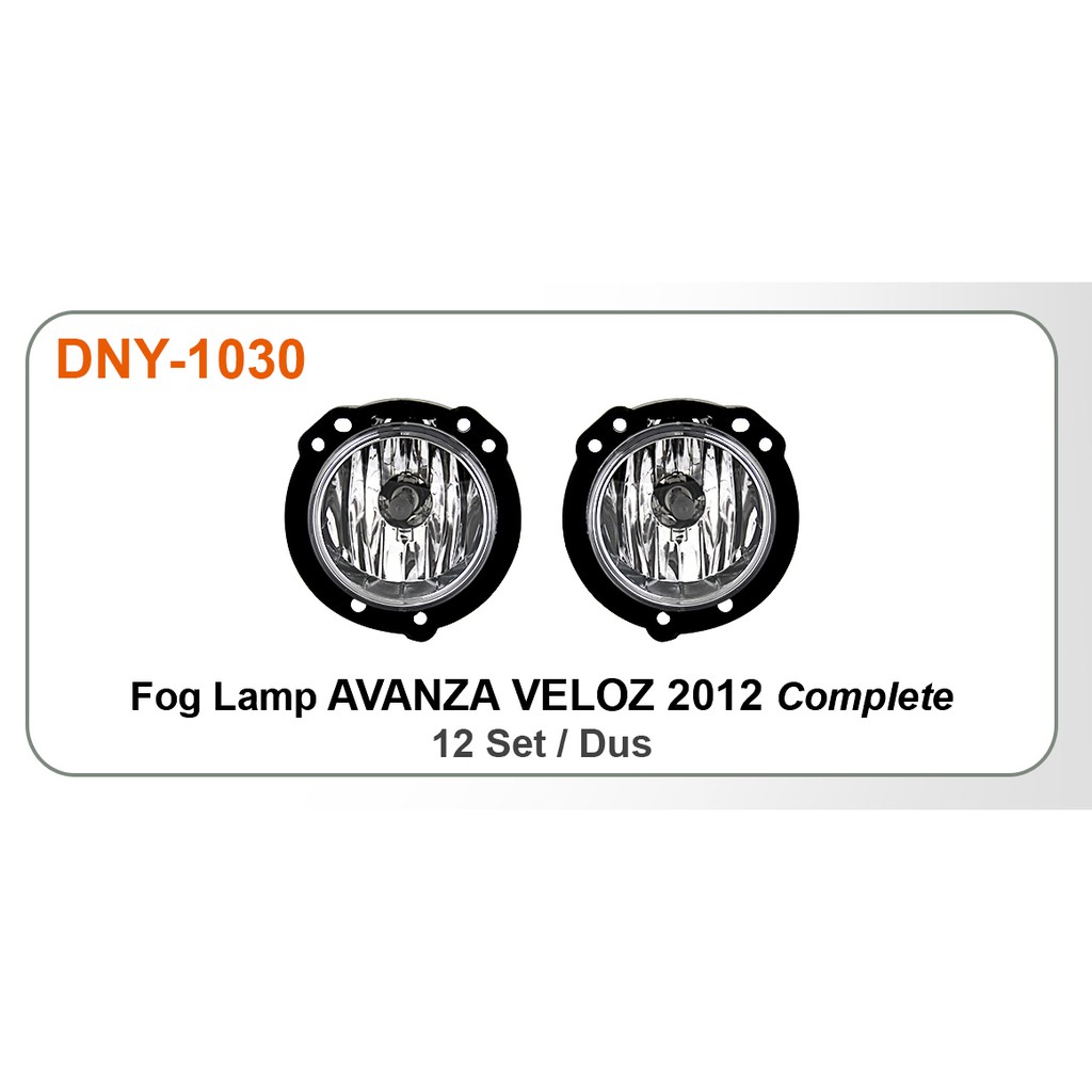 FOG LAMP AVANZA VELOZ 2012 COMPLETE