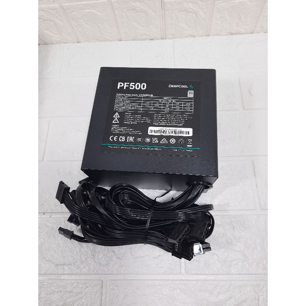 Power Supply Deep Cool PF500 500Watt 80Plus Pure All Flat Cable