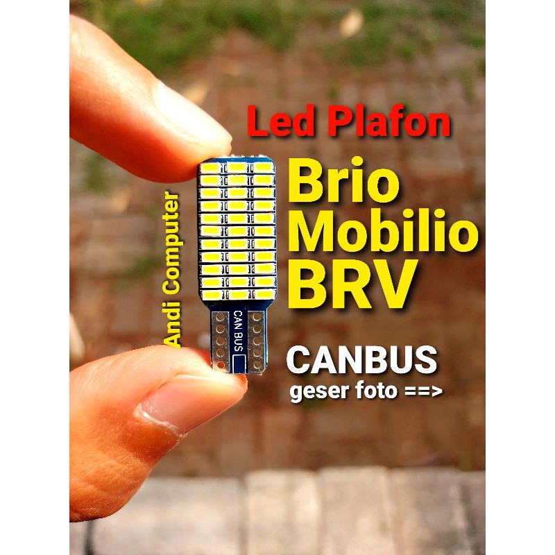 Lampu Plafon Kabin Mobil LED Brio BRV HRV Mobilio CanBus 1pcs