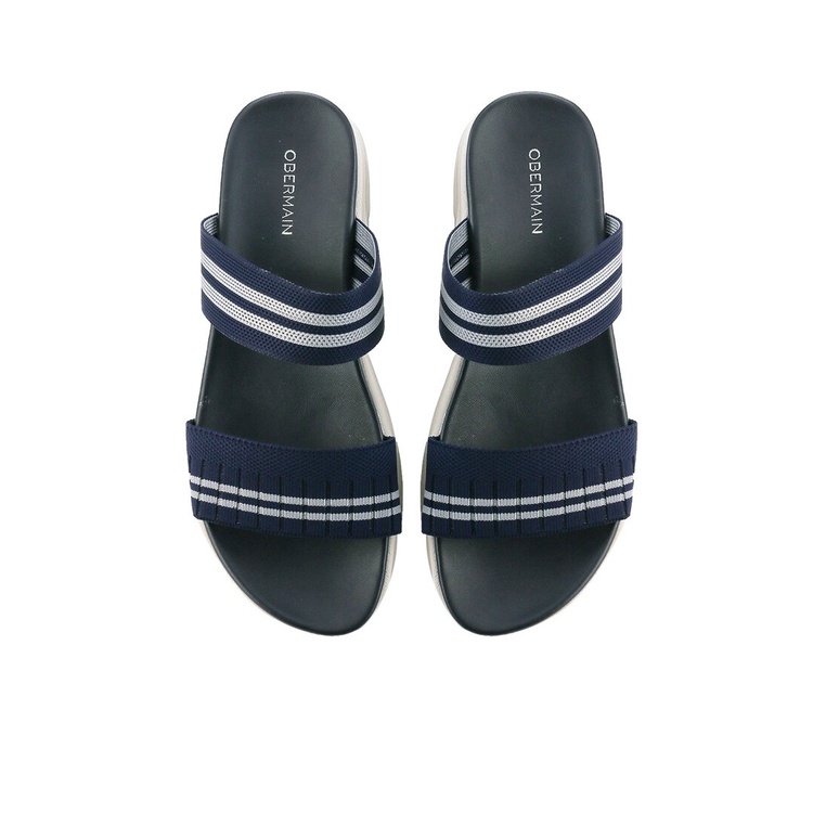 SANDAL FLAT OBERMAIN WANITA ORIGINAL SLIDE ASLI TERBARU BIRU NAVY OW04