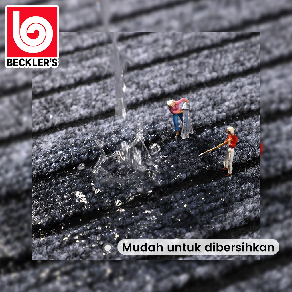 Keset Lantai Premium Motif Garis Bahan Karet PVC 50X120CM Tebal BISA CUSTOM UKURAN