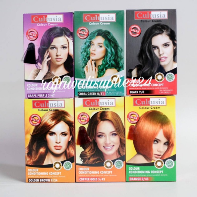  Cultusia  cat  rambut  30gr Shopee Indonesia