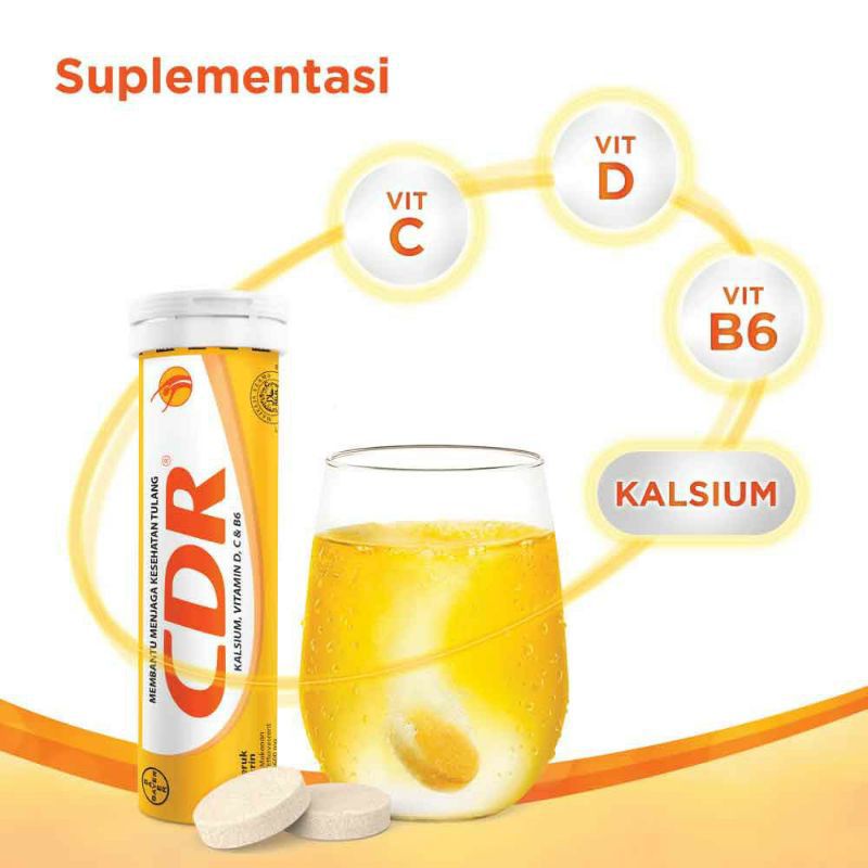 CDR EFFERVESCENT MULTIVITAMIN C 1000Mg Isi 10'S