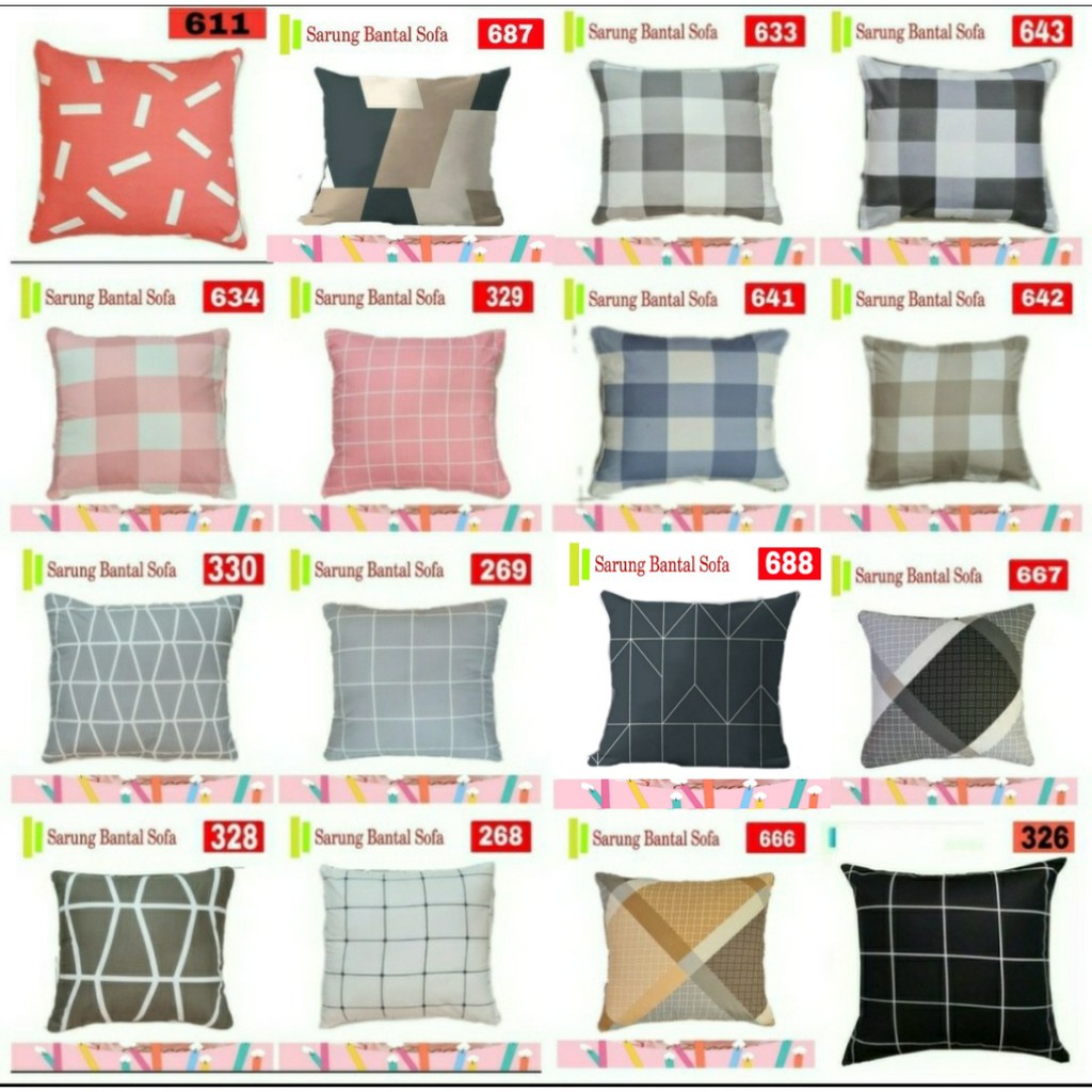 Sarung bantal  + bantal 40x40