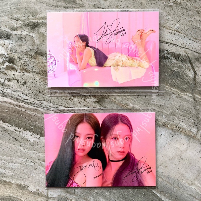 Jisoo Jennie Blackpink photocard mise en scene Hello Bubble event Singapore