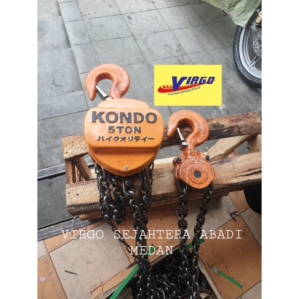 KONDO 5T×10M CHAIN BLOCK - CHAINBLOCK - TAKEL - KATROL 5 TON × 10METER