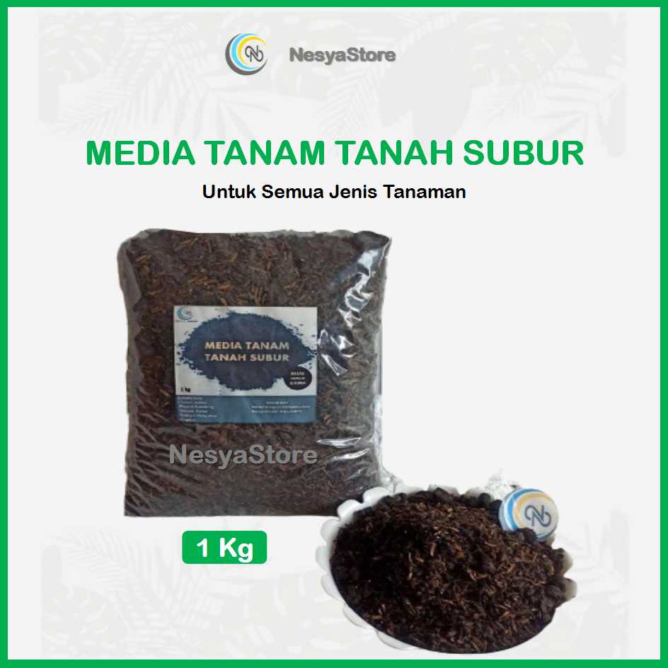 Media Tanam Tanah Subur Kompos 1kg Untuk Semua Tanaman