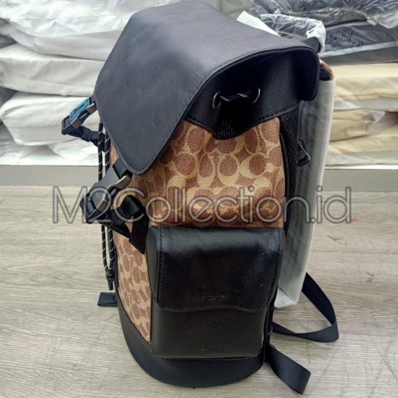 Tas Ransel Coach Revington Signature Backpack Mirror Quality