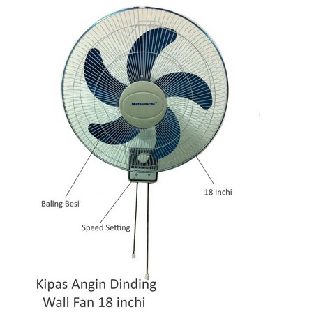 Matsunichi Wall Fan Besi 18 Inch W1801