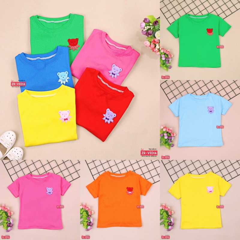 Lolipop Shirt uk 1-2 Tahun / Kaos Anak Perempuan Kids Baju Import Lengan Cewek Blus T-Shirt Polos