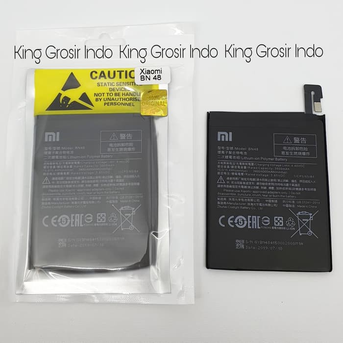 DISKON BATERAI XIAOMI BN48 ORIGINAL 100% XIAOMI REDMI NOTE 6 PRO BN 48 BATRE