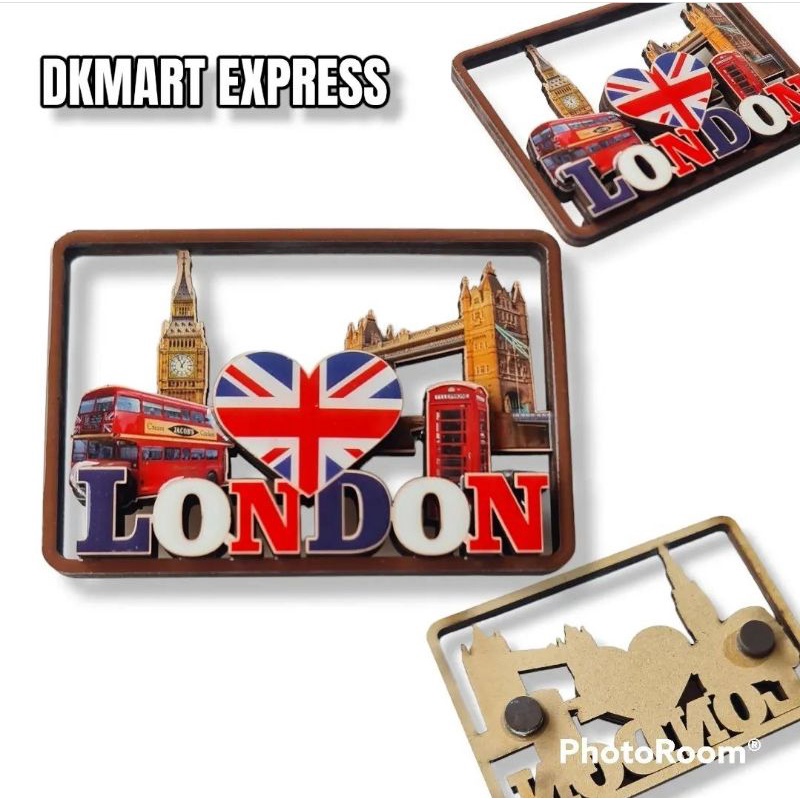 Magnet london kayu 3D magnet kulkas london tempelan kulkas london magnet England Souvenir