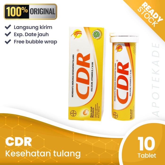 Best Price!! CDR Rasa Jeruk 10 Tablet / Vitamin / Vitamin C / Suplemen / Daya Tahan Tubuh