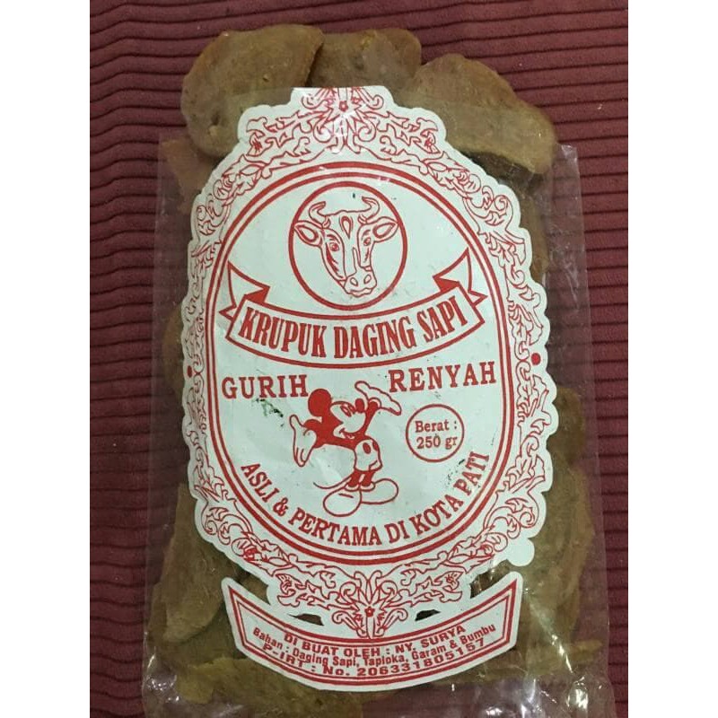 

KRUPUK DAGING SAPI KHAS PATI Krupuk Bakso MENTAH