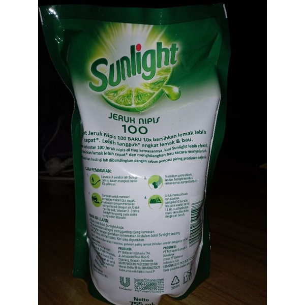 Sunlight jeruk nipis 755 ml