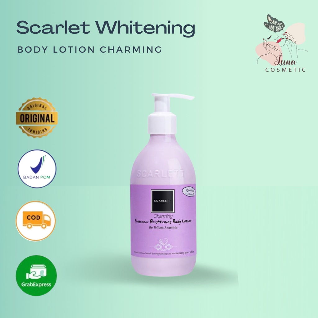 SCARLETT WHITENING Body Lotion Charming Scarlet by Felicya Angelista