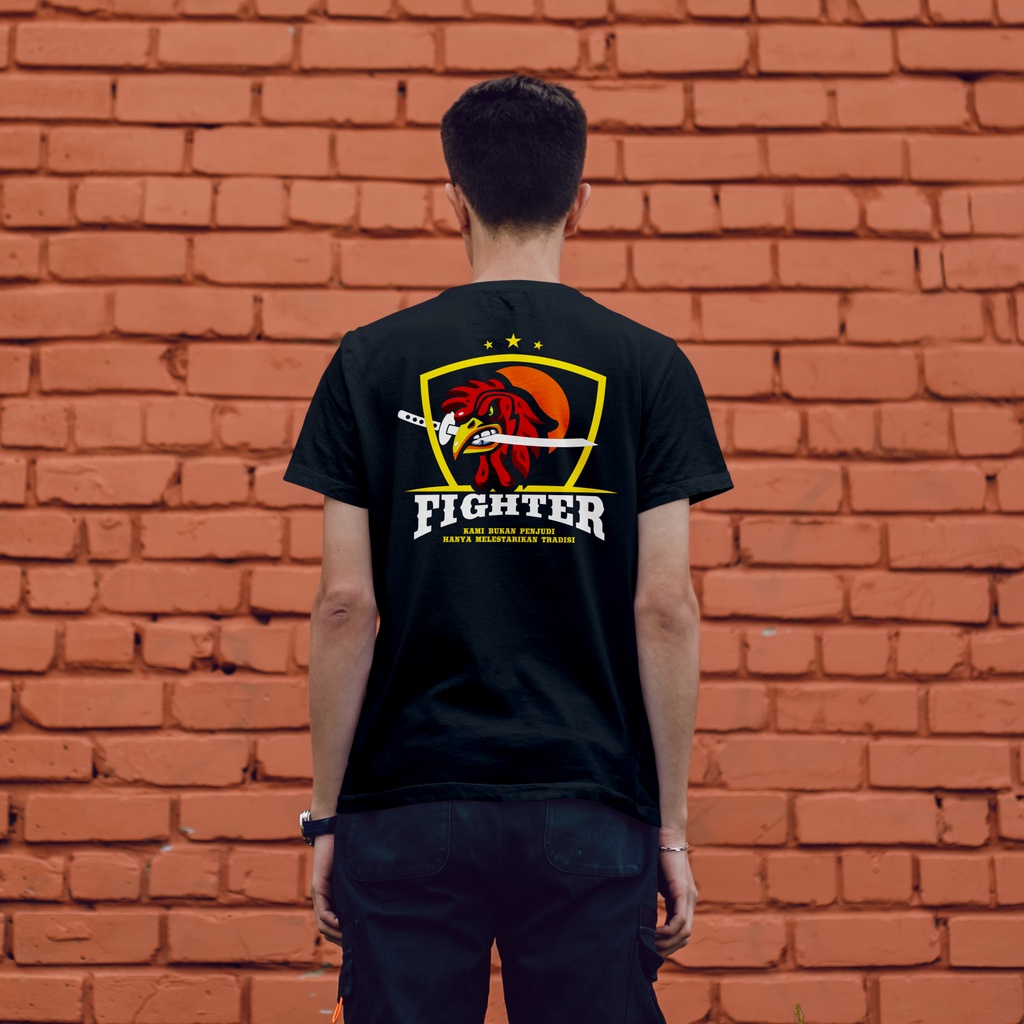 Kaos Ayam Petarung  Laga Fighter Cock Bukan Penjudi Baju Komunitas Ayam Bangkok