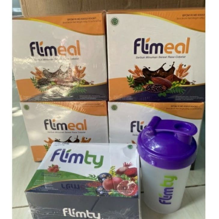 FLIMEAL / FLIMBURN  BPOM HALAL MEAL REPLACEMENT PENGGANTI MAKAN DIET 1 BOX ORI FLIMTY  SNACK BAR ORIGINAL PELANGSING LEMAK