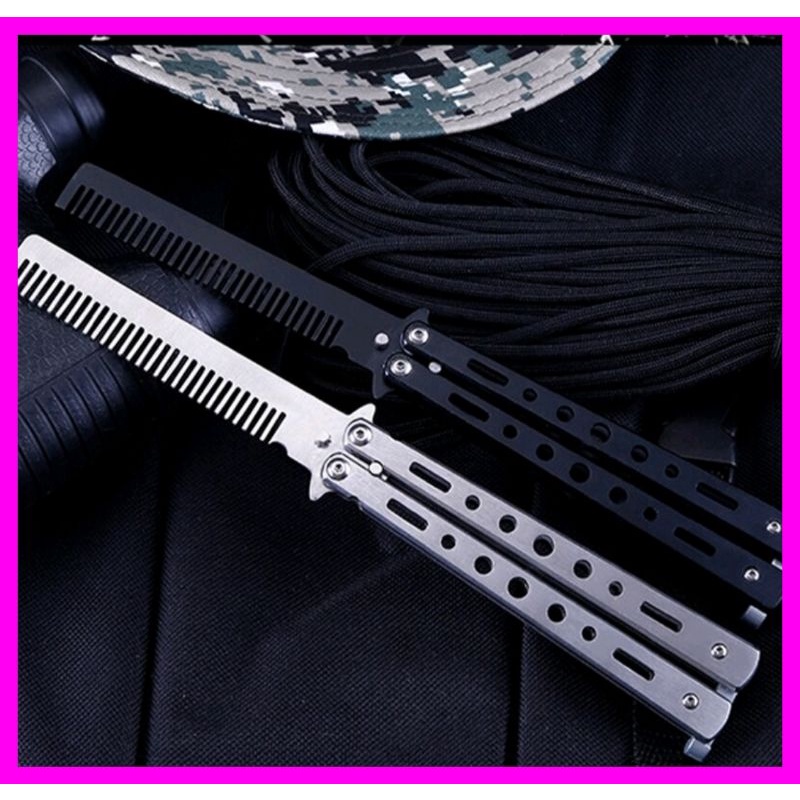 Benchmade Sisir Besi Butterfly Balisong Training Knife Berkualitas