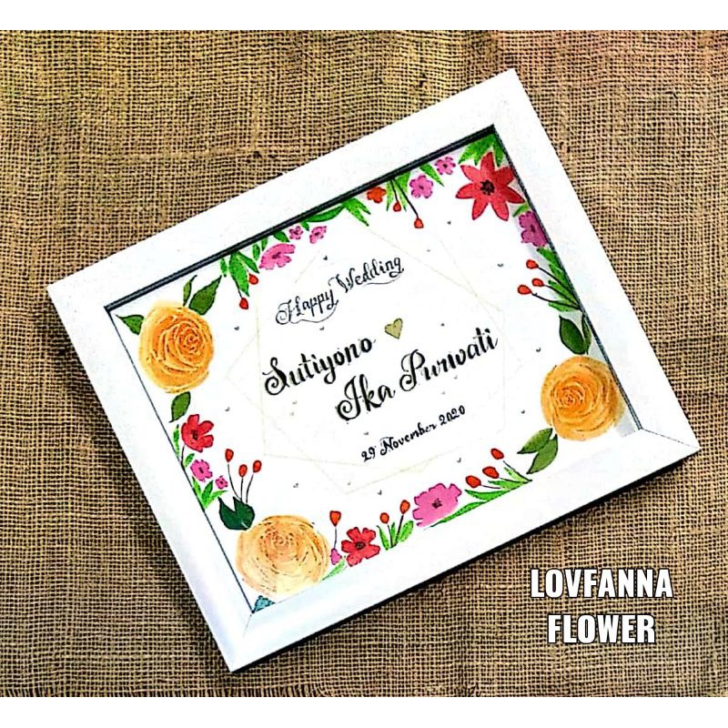 

Lovfanna Flower | Watercolor in Frame | Kado Ultah | Kado Wisuda