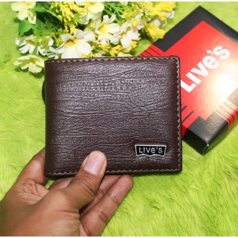 Promo terbaru dompet lipat lives kulit sintetis