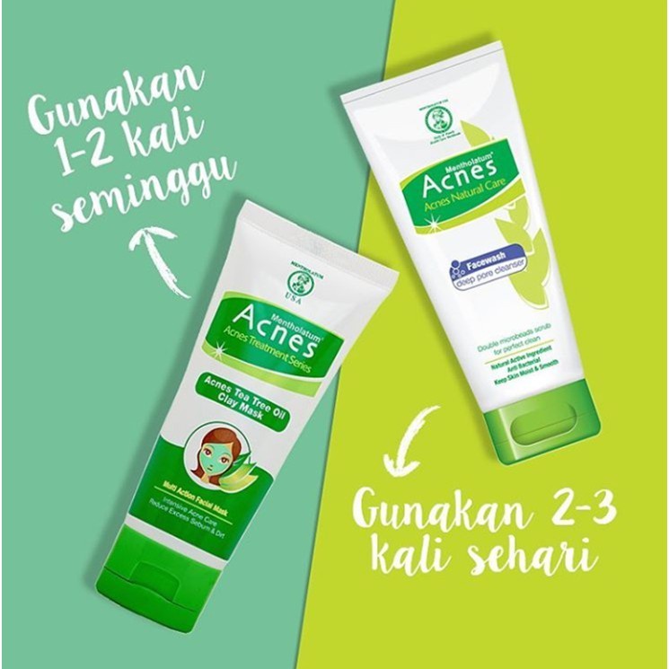 BPOM ACNES TEA TREE OIL CLAY MASK 50 GR / ACNES TREE OIL FACIAL MASKER WAJAH 50G / SYE