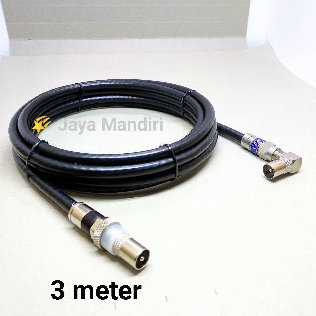 Kabel Antena TV  Ukuran 3 Meter Male to Male L