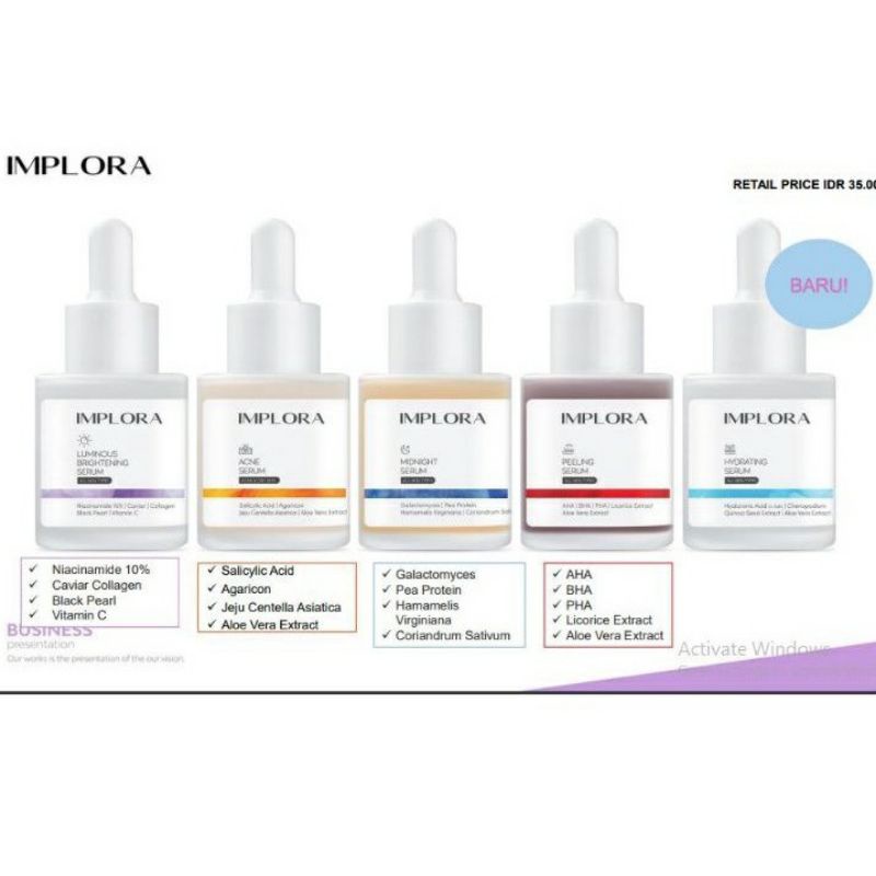 IMPLORA FACE SERUM 20ML// SERUM IMPLORA