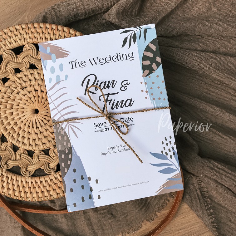 UNDANGAN NIKAH  TALI RAMI / RUSTIC / ELEGAN / MURAH