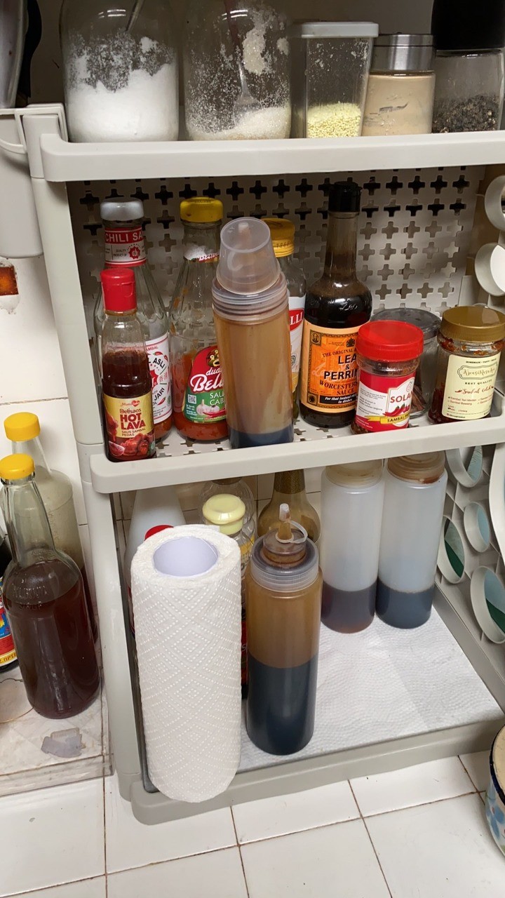 Rak Tempat Bumbu Dapur Serbaguna Dinding Minimalis Plastik Perabotan Dapur Rumah Tangga Murah Zk268