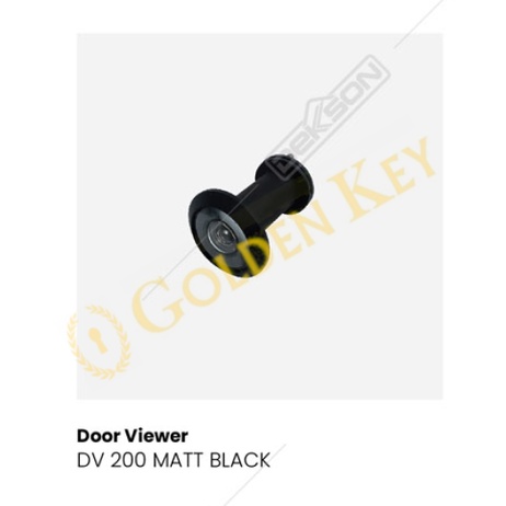 Door View Dekkson Dekson DV 200 Lubang Lensa Pintu Intip Black Hitam