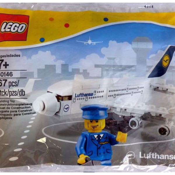 lego lufthansa plane