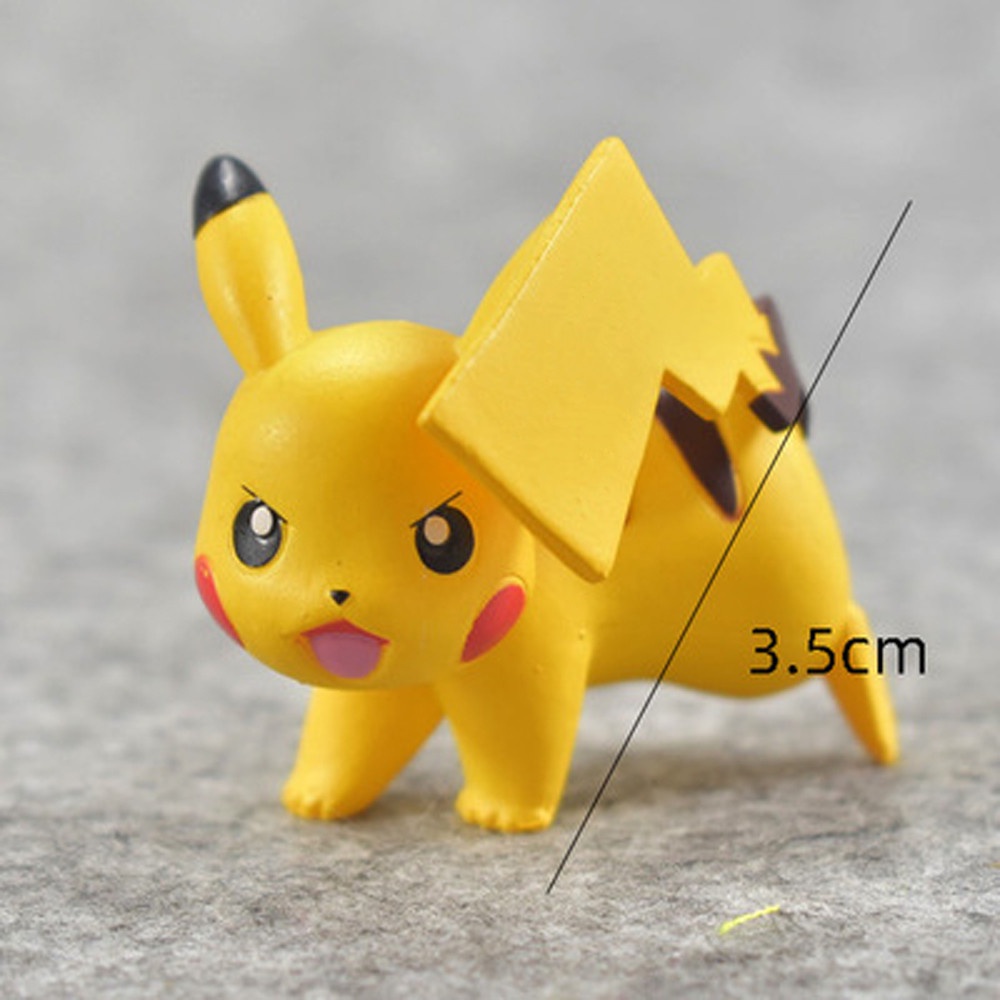 MXBEAUTY Collection Pokemon Figures 3-9cm Model Toys Pikachu Figures Anime Bulbasaur Charmander Vulpix Squirtle Abra Action Figures